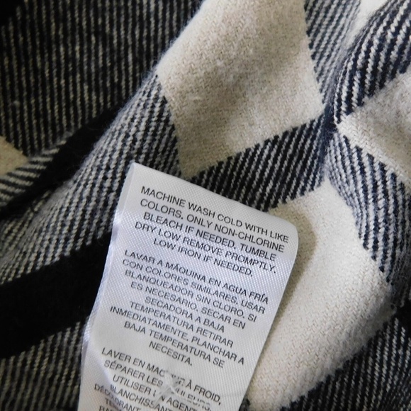 NWT!! THREAD & SUPPLY Baxter Plaid Shirt Black & Beige Buttondown Flannel Large - Picture 15 of 16